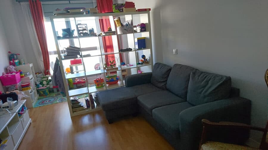 Salón antes del home staging